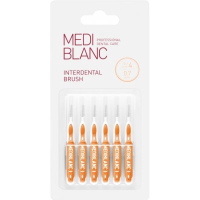 Mediblanc Interdental Pick-brush mezizubní kartáček 0,7 mm 6 ks