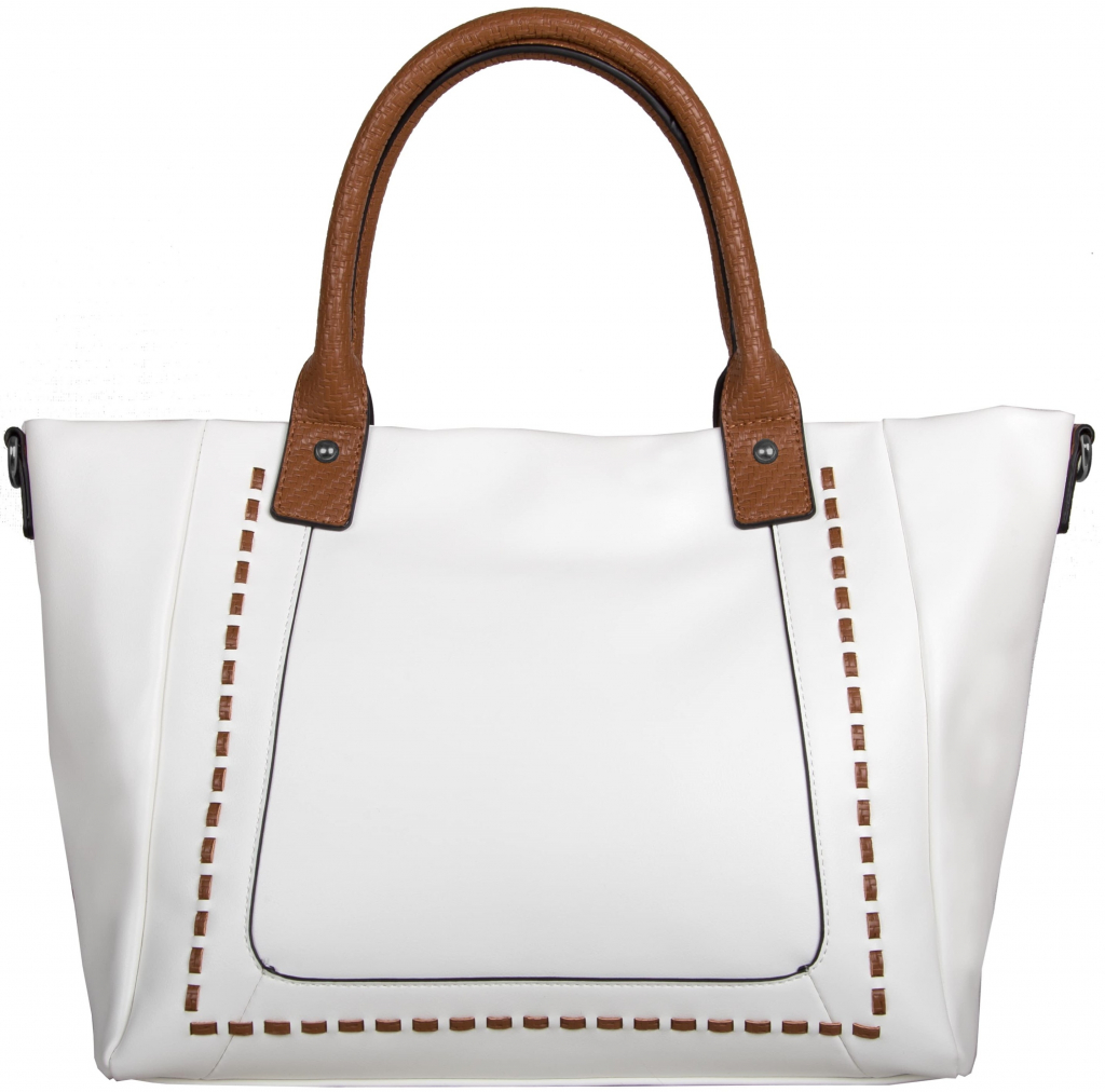 Bulaggi shopper kabelka Savannah bílá/koňaková Savannah-31179-30-white