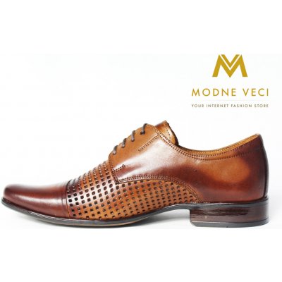 Elegantní boty kožené model 218 hnědé – Zboží Dáma