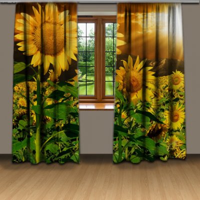 IMPAR Závěsy Slunečnice (Rozměr : 140x250, Materiál: Blackout) – Hledejceny.cz