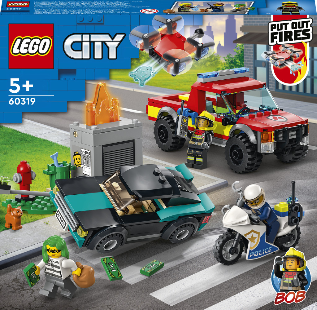 LEGO® City 60319 Hasiči a policejní honička od 459 Kč - Heureka.cz