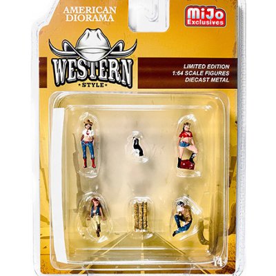 American Diorama Sada figurek Western Style 1:64 – Zbozi.Blesk.cz