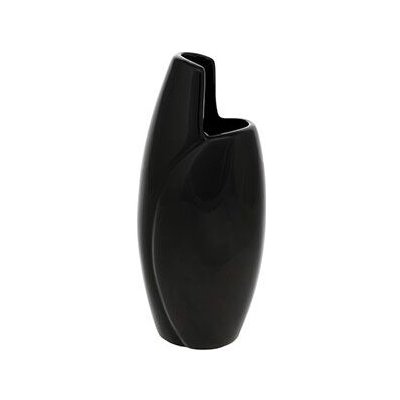 Váza keramická 27cm CUT černá – Hledejceny.cz
