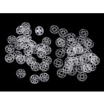 Plastové patentky / stiskací knoflíky transparentní Ø10 mm, malé, transparent (bal. 10) – Zboží Dáma