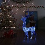 vidaXL Vánoční dekorace akrylový sob 140 LED 120 cm modré světlo – Sleviste.cz