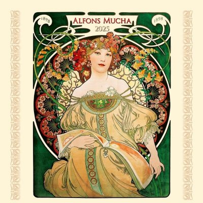 Alfons Mucha nástěnný 33 x 33 cm 2025 – Zboží Mobilmania