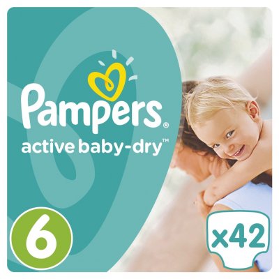 Pampers Active Baby 6 42 ks – Zboží Mobilmania