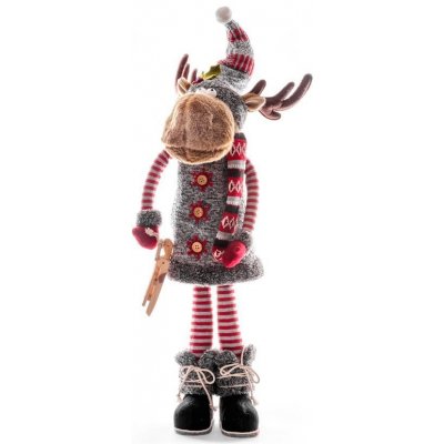 MagicHome Vianoce Dekoracia XmDE35 Sobia laň stojaca 81 cm – Sleviste.cz