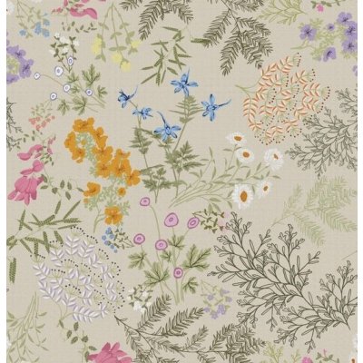 Samolepicí tapeta Timeet béžová samolepicí fólie s botanickým vzorem 41x300 cm, fólie na nábytek, – Zboží Dáma