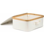 G21 Úložný box 40 x 30 x 15 cm bambusový s víkem béžový – Sleviste.cz