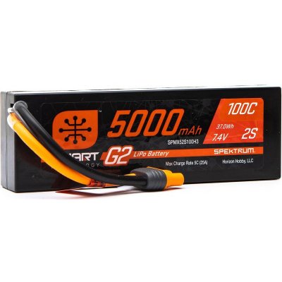 Spektrum Smart G2 LiPo 2S 100C Hardcase IC3 Plug 7.4 V 5000 mAh