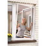 Tesa Hliníkový rám se sítí proti hmyzu do okna 55196-00001-01 1,4m x 1,5m hnědý rám antracitová síť – Sleviste.cz