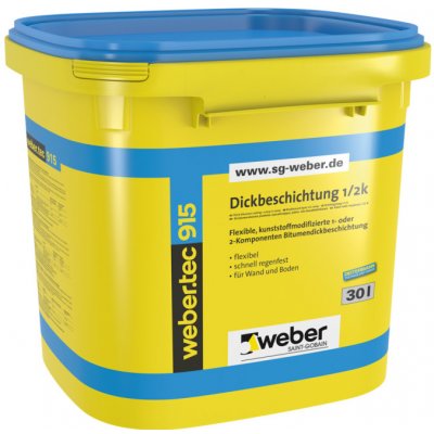 WEBER Webertec 915 bitumenová hydroizolační a lepicí hmota 10 l – Sleviste.cz