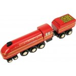 Bigjigs Vláčkodráha vláčky Lokomotiva replika Duchess of Hamilton 3 koleje – Zboží Dáma