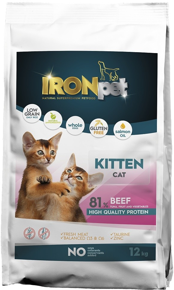 IRONpet Kitten Beef Hovězí 12 kg