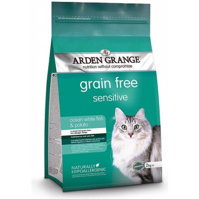 Arden Grange GF Cat Adult Sensitive Ocean White Fish & Potato 2 kg