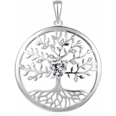 Agato Stříbrný přívěsek Strom života se zirkony AGT H02W – Zboží Dáma