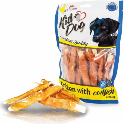 Kiddog Kuřecí masíčko na plátku z tresky 250 g – Zboží Mobilmania
