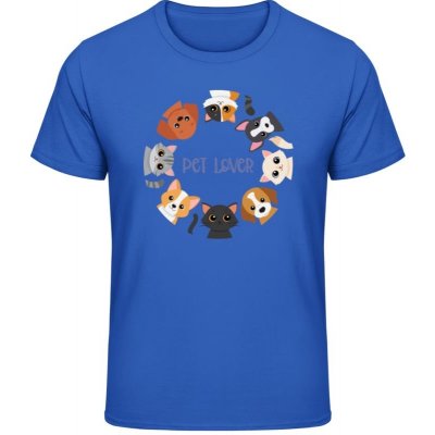 Akční Gildan Soft-Style tričko Nápis Pet Lover s pejsky Royal blue – Zbozi.Blesk.cz