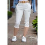 Tříčtvrteční kalhoty PEARL Bílá – Zboží Dáma