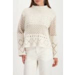 Monari dámský svetr 809498 134 krémový – Zboží Dáma