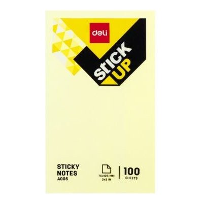Bloček samolepící STICK UP žlutý 76 x 126mm DELI EA00553 – Hledejceny.cz