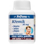 MedPharma Křemík 30 mg + Biotin + Paba 107 tablet – Hledejceny.cz