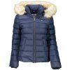 Dámská bunda Tommy Jeans TJW Basic Hooded Down jacket modrá