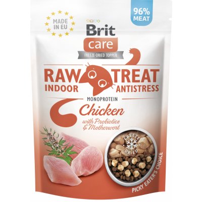 Brit Raw Treat Cat Indoor&Antistress Chicken 40 g – Zbozi.Blesk.cz