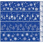 Anděl Přerov Okenní fólie pruhy visící ozdoby bílé s glitry 64 x 15 cm – Hledejceny.cz