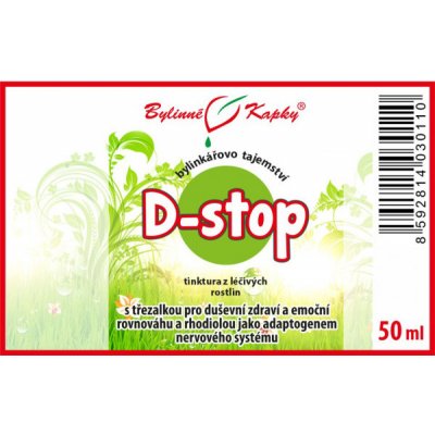 D-stop Bylinné kapky tinktura 50 ml – Hledejceny.cz
