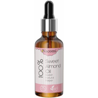 Nacomi Sweet Almond Oil olej z ze sladkých mandlí na suchou pokožku tváře, těla a vlasů, 50 ml – Sleviste.cz