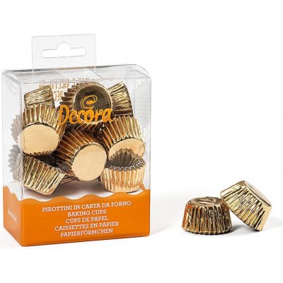 Decora Košíčky na bonbony zlaté 27x17mm – Zboží Dáma