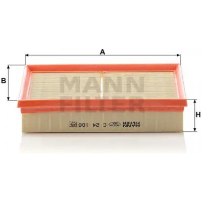 MANN FILTER Vzduchový filtr C 24 106 – Hledejceny.cz