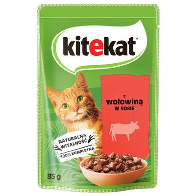 Kitekat Hovězí maso v omáčce 85 g – Hledejceny.cz