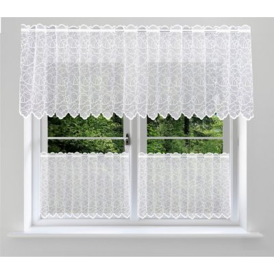 Záclona markizeta Ola vitrážka metráž bílá š.60cm - 60 cm Ola - 913965 – Hledejceny.cz