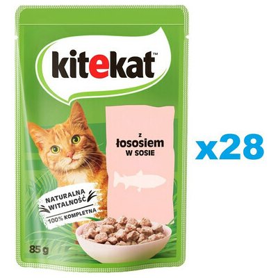 Kitekat Losos v omáčce 28 x 85 g – Hledejceny.cz