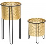 Mauro Ferretti stojan na květináč Glissy 40 cm zlatý 2 ks – Zboží Dáma