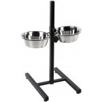 Karlie Stojan na misky S 60 cm + 2 x Miska 1,75 l 19 cm – Zboží Dáma