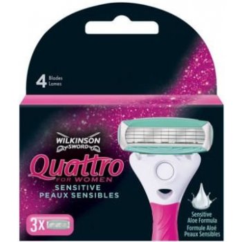 Wilkinson Sword Quattro for Women Aloe & E 3 ks