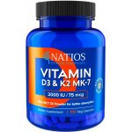 Natios Vitamín D3 + K2 (MenaQ7 MK-7), 2000 IU + 75 mcg, 100 kapslí – Zbozi.Blesk.cz