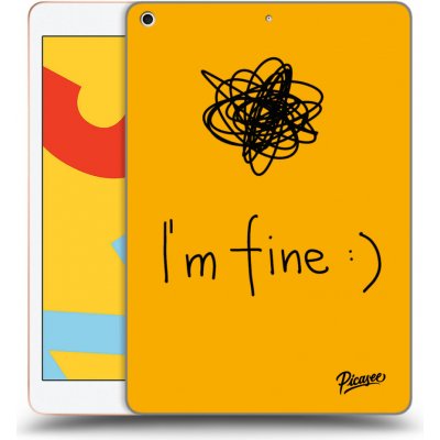 Picasee silikonový černý obal pro Apple iPad 10.2" 2019 7. gen I am fine – Zboží Mobilmania