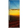 Tapety WEBLUX Samolepka na lednici fólie Beautiful sun set with sweet clouds between mountains - 569569643 80 x 200 cm