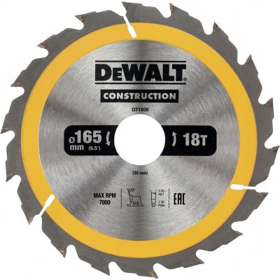 DeWalt DT1936 řezný kotouč na dřevo 165x30mm – Zboží Dáma