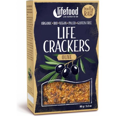 Lifefood Life crackers olivové 90 g