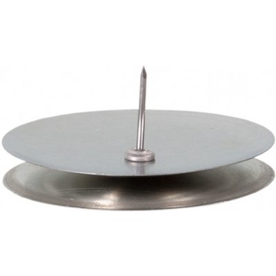 Kalada svícen kovový stojací stříbrný 50 mm – Hledejceny.cz