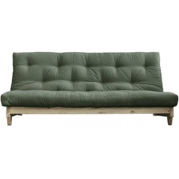 Karup sofa Fresh *200 cm natural + futon olive green 756