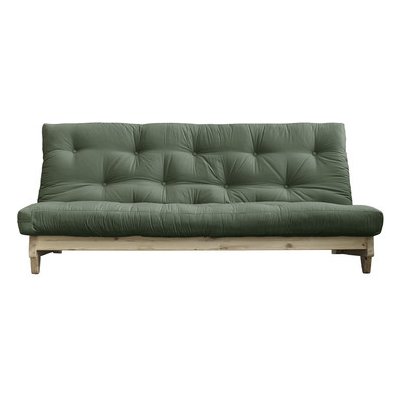 Karup sofa Fresh *200 cm natural + futon olive green 756