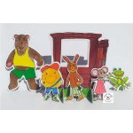 Marionetino pohádka o koblížkovi Boudo budko loutky kulisa – Zboží Dáma