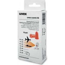 Uvex com4-fit Ušní zátky 15 párů